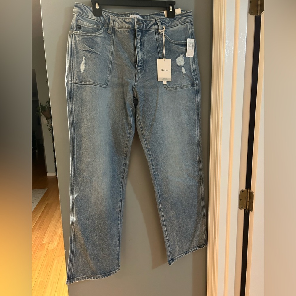 KanCan Blue Straight Leg Jeans Classic Style